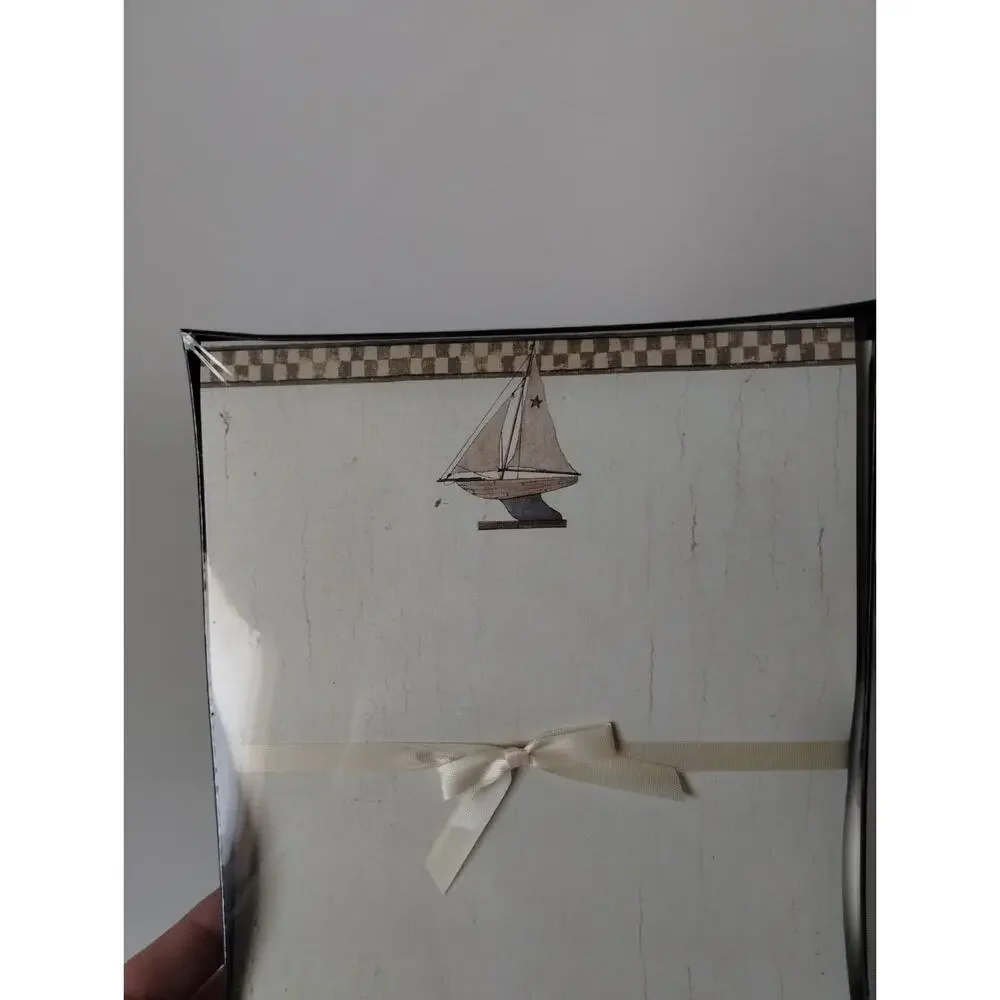 Creative Papers by C.R. Gibson Vintage Stationary - Pond Yachts - Sailboat 1997